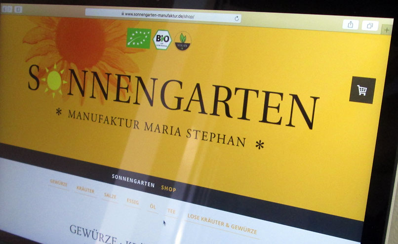 Sonngarten Website